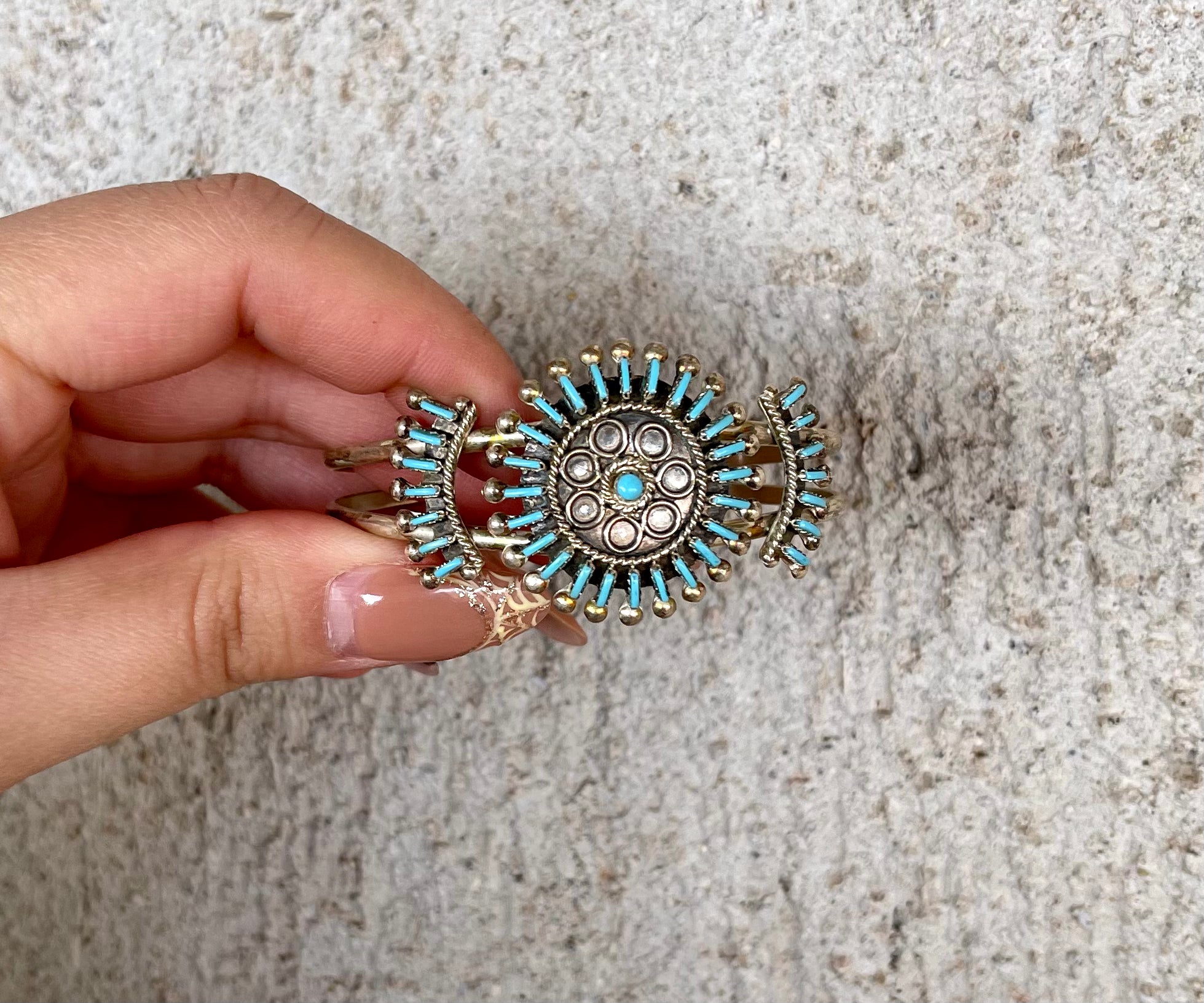 Classic Zuni Needle Point Cuff