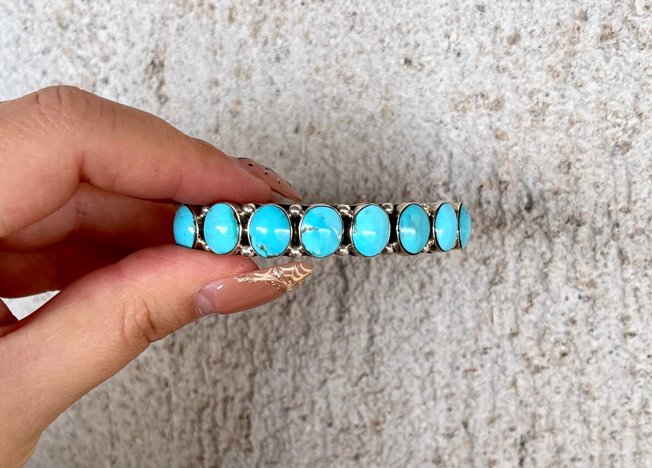 Emerson Delgarito Classic Navajo Cuff with 9 Stones