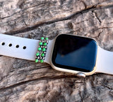 5 Stone Howlite and Blue Turquoise Apple Watch Accessory