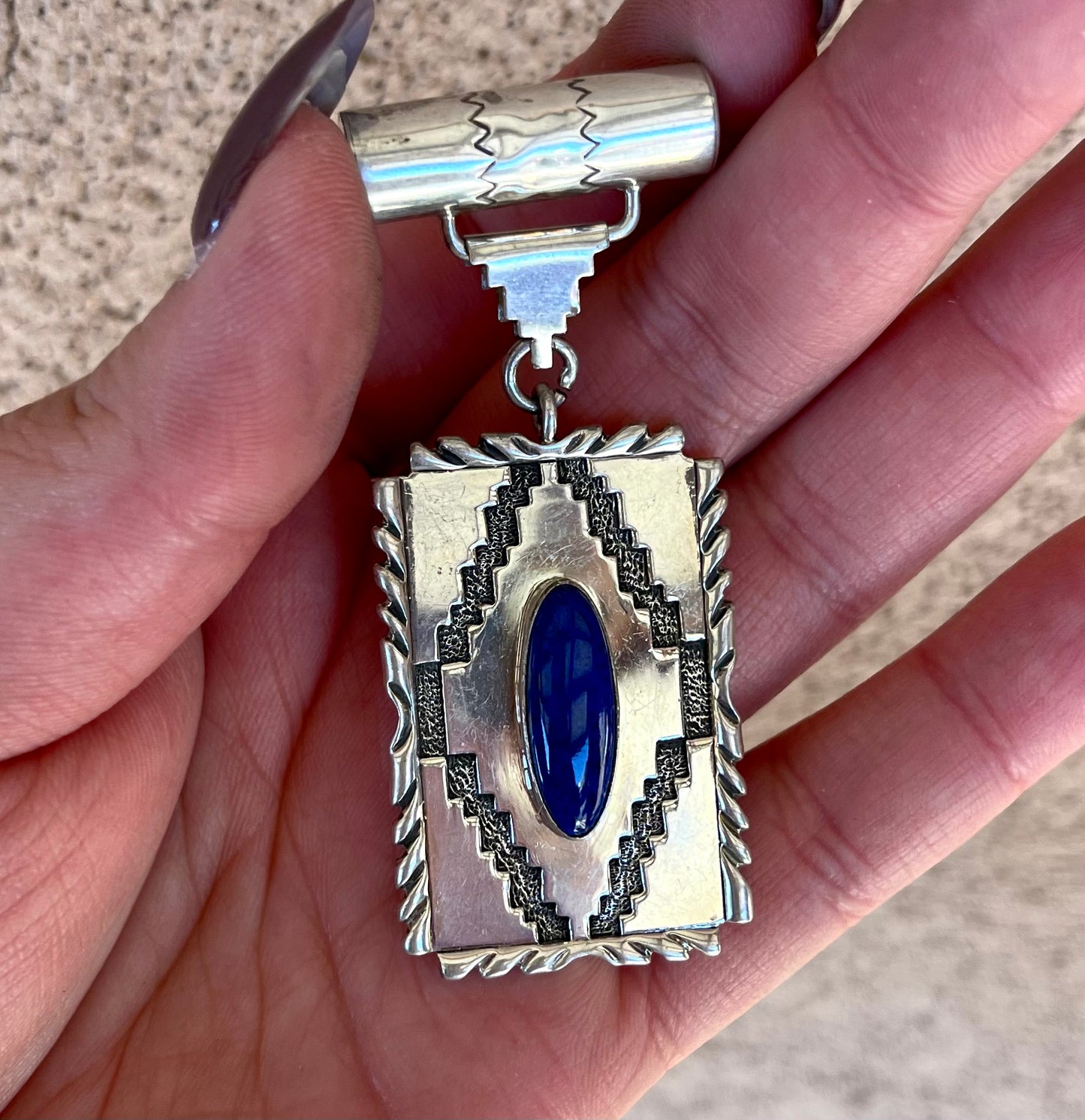 Lapis Window Pendent from Rodgers Estate Collection