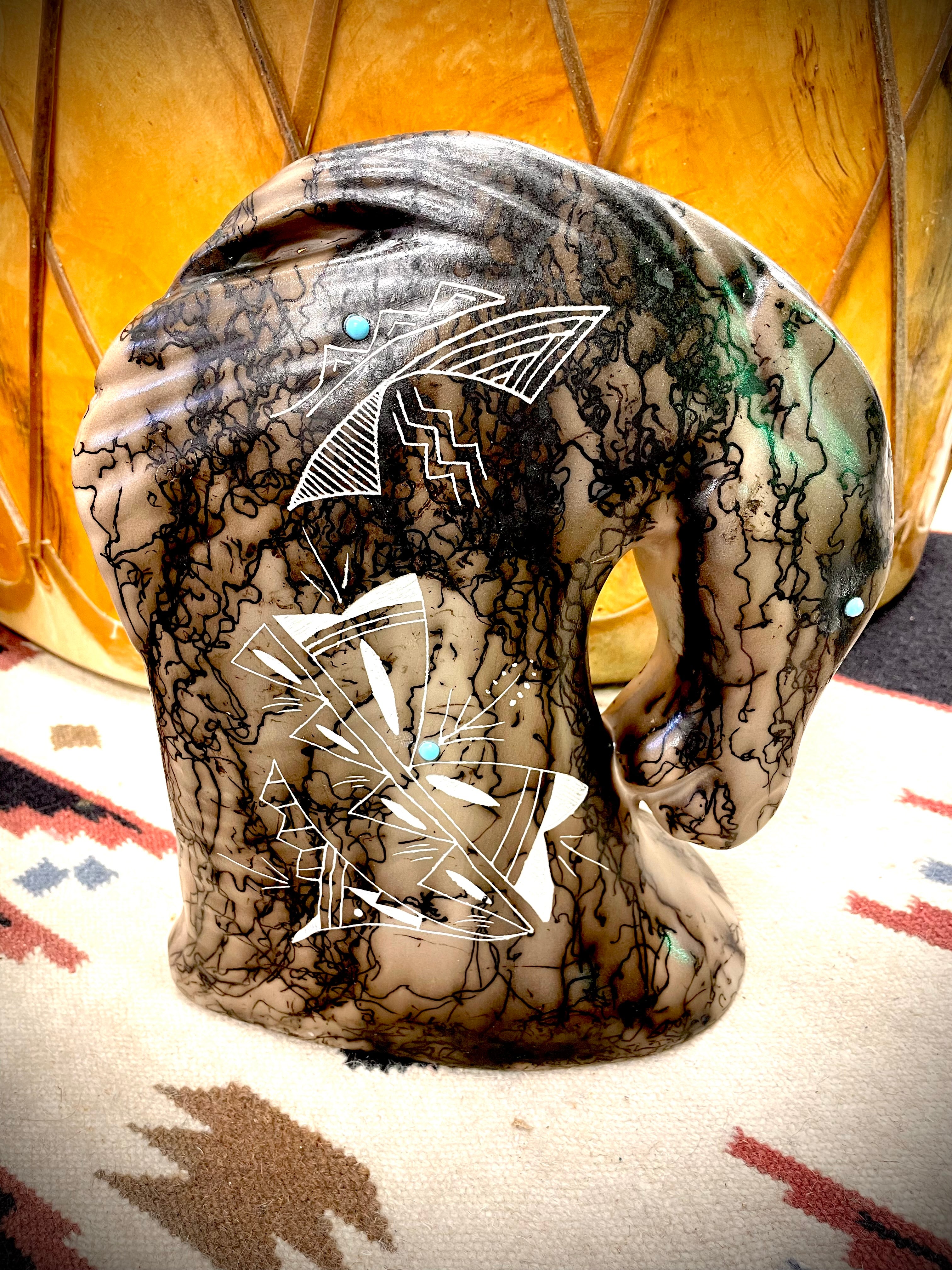 Horse Bust Pottery