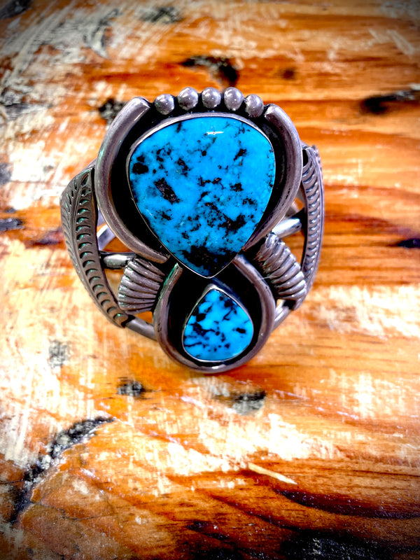 Tear Drop Turquoise Cuff