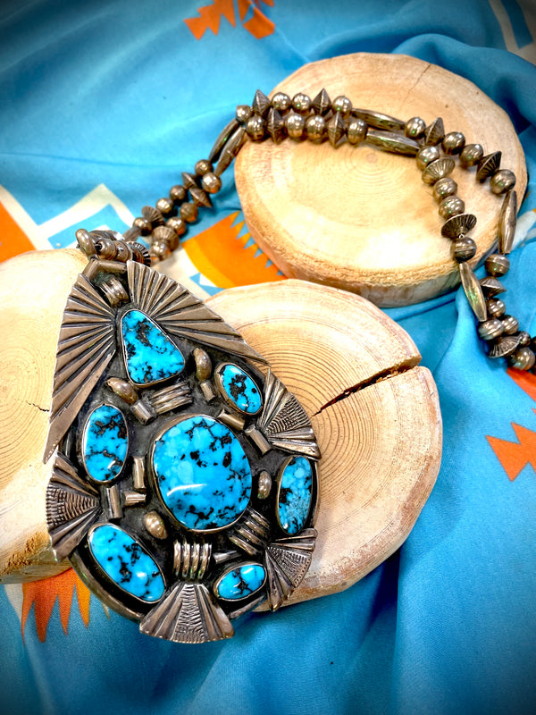 Persian Turquoise Medallion Necklace