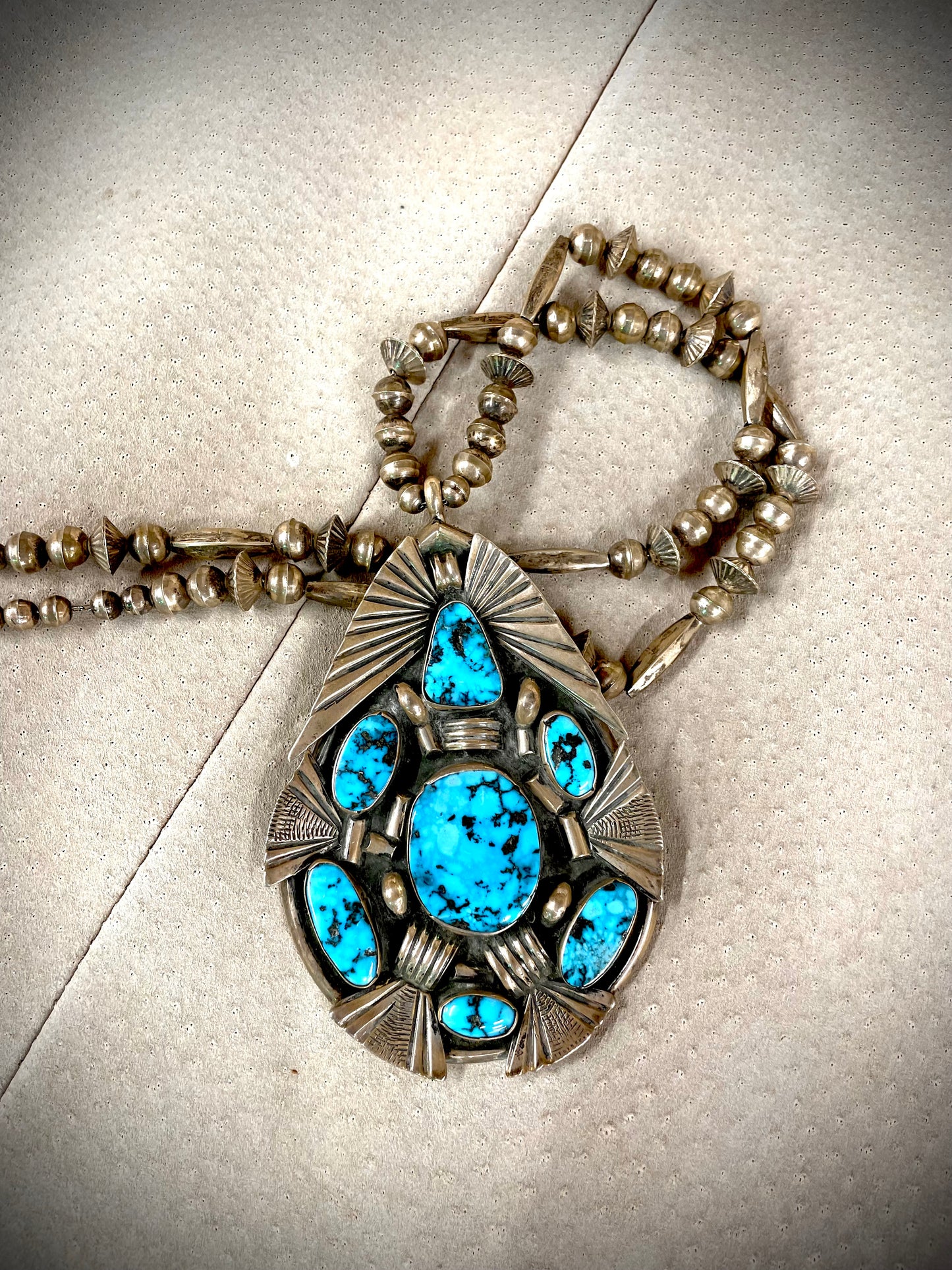 Persian Turquoise Medallion Necklace