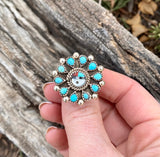 Zuni Sun Face Ring From The Rogers Collection