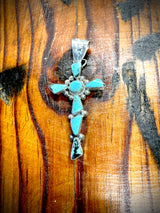 Sheena Jack 7 Stone Cross Pendant