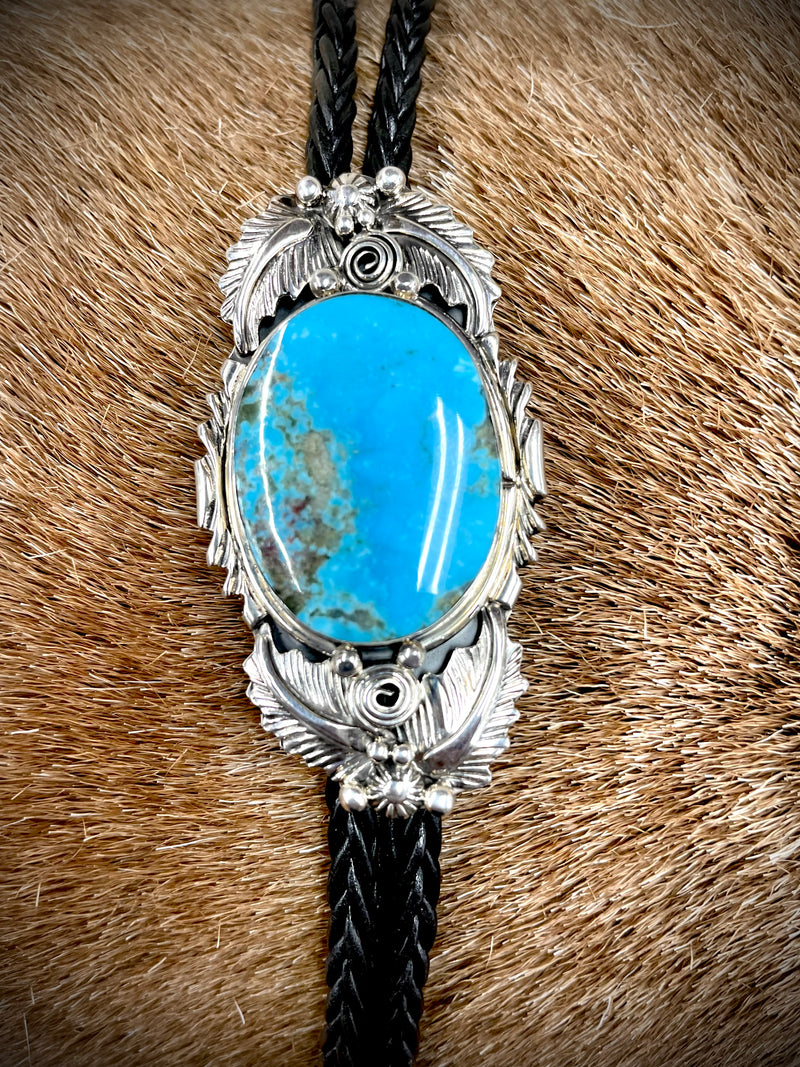 Large Turquoise Bolo Tie
