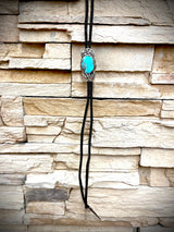 Large Turquoise Bolo Tie