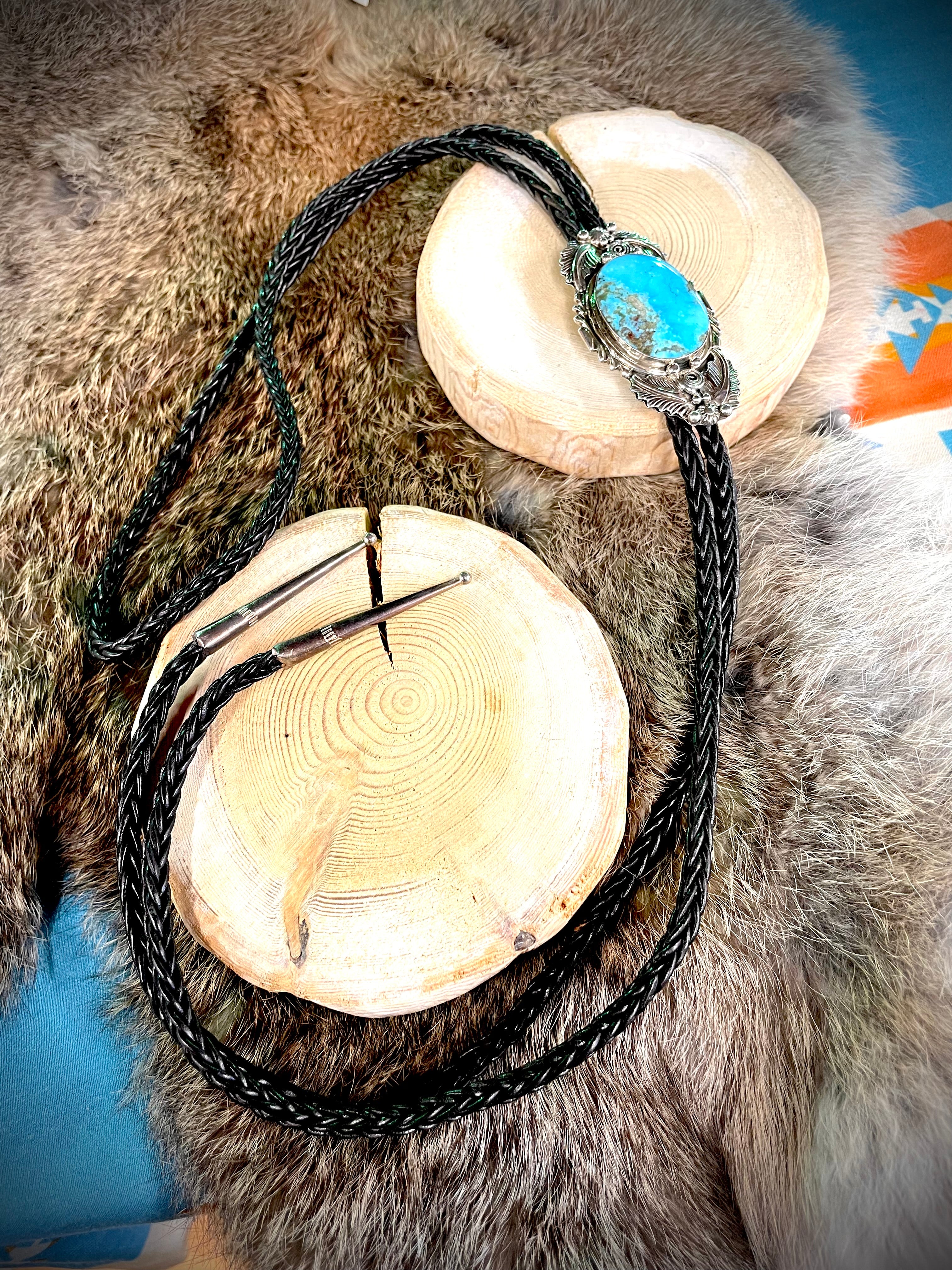 Large Turquoise Bolo Tie