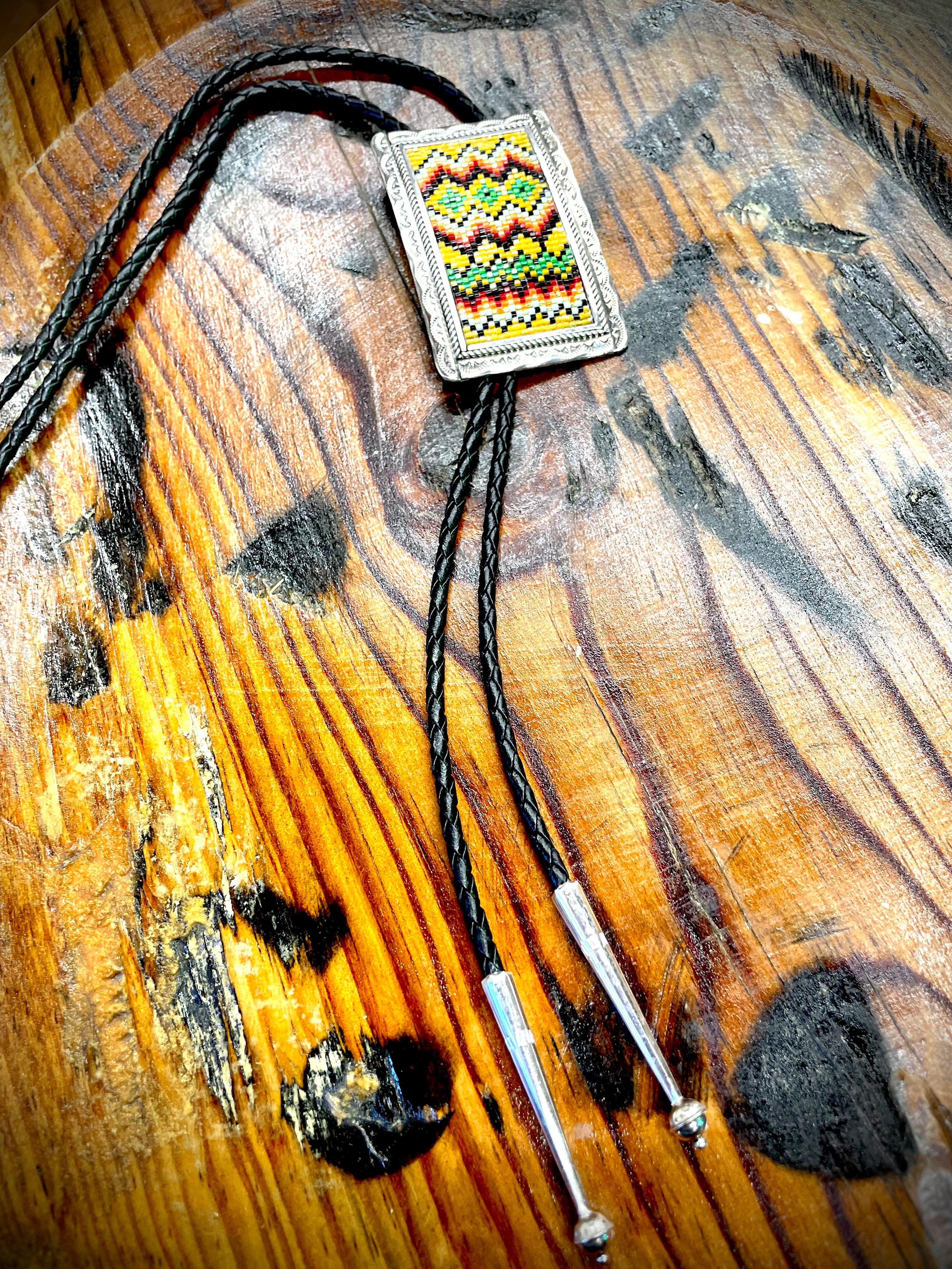 Beaded Bolo Tie Chaco Canyon Trading