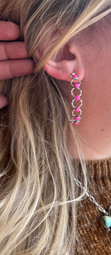 Running Barbie Hoop Earrings