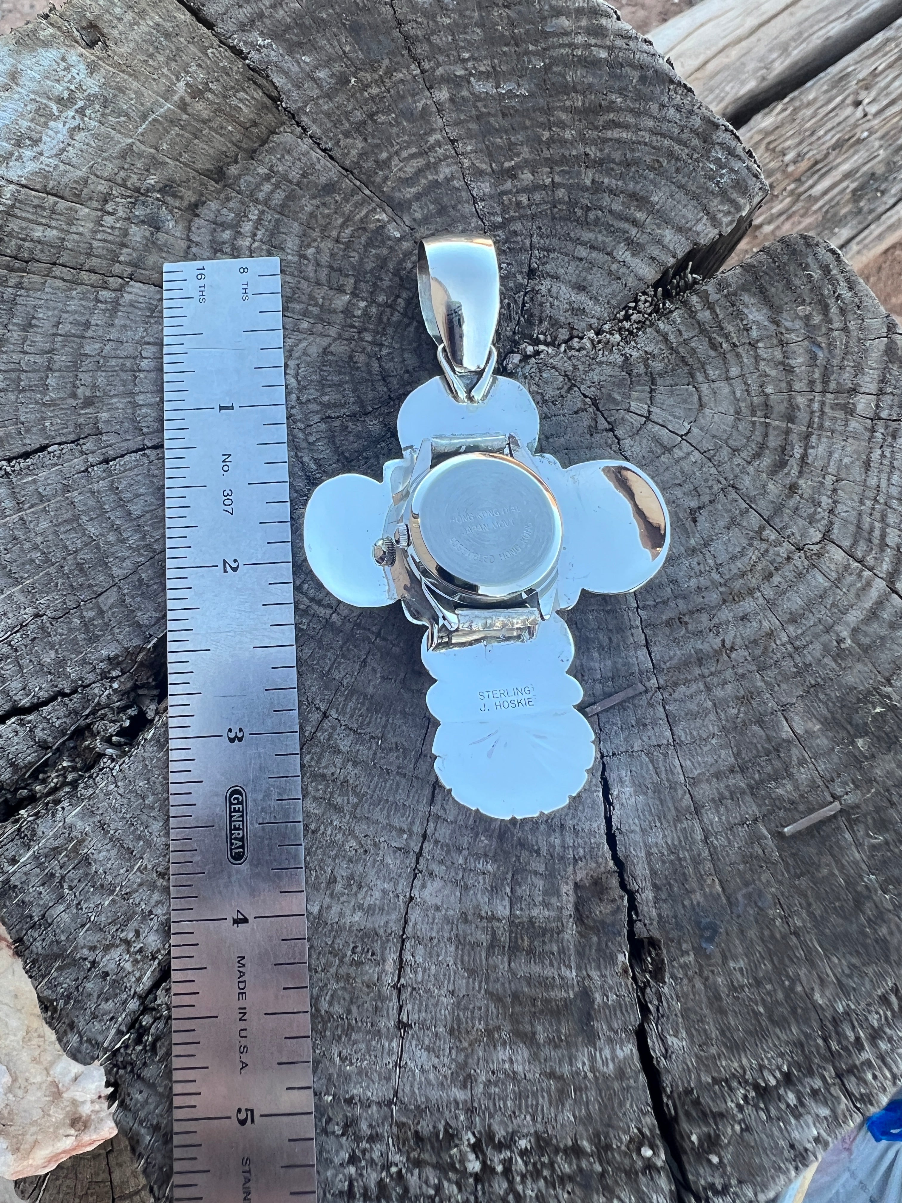 Old Timey Blue Pendant