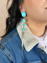HEY GIRL HEY! Fabulous Shoulder Duster Earrings with Removable Liquid Silver Tassels