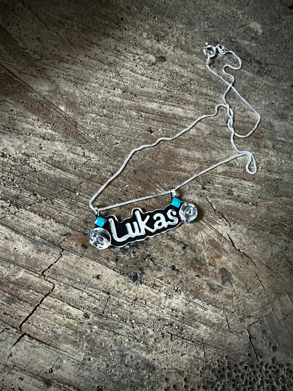 Howdy, cowboy, custom name necklace