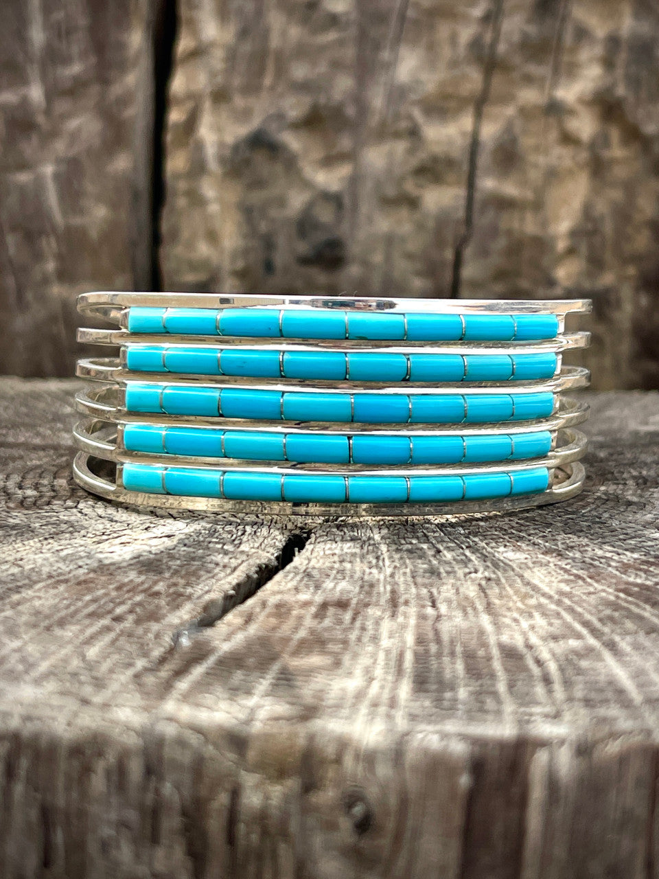 Zuni Five Row Cuff