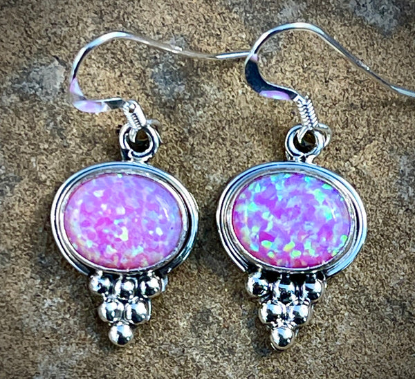 Man Made Opal French Dangles