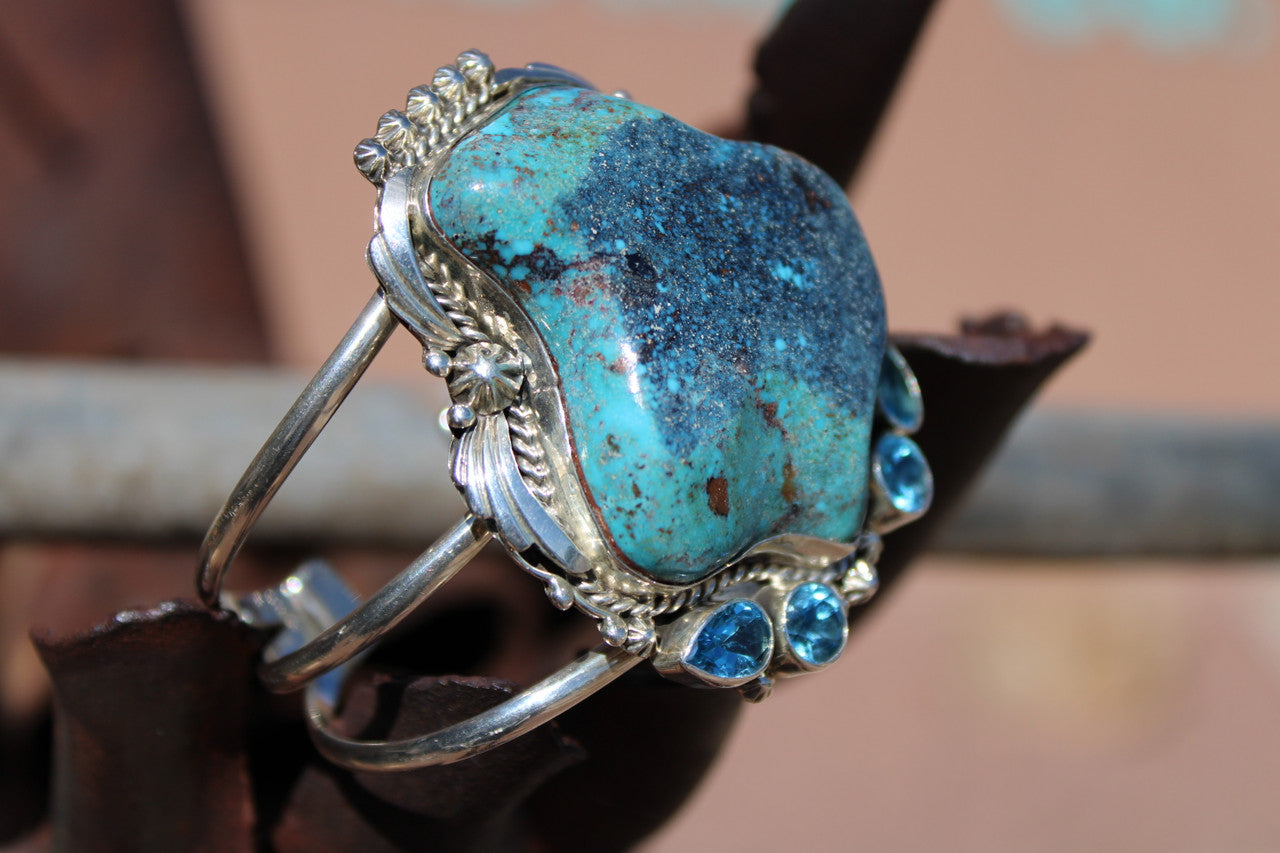 Chaco Canyon Turquoise And Topaz Cuff
