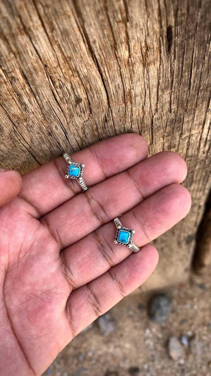 How you doin' Kingman Turquoise Diamond Stacker