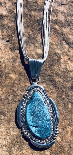 Clarence Long Nevada Turquoise Pendant