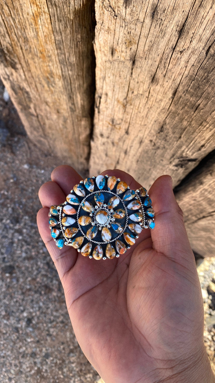 Navajo Multi-Color Cluster Cuff