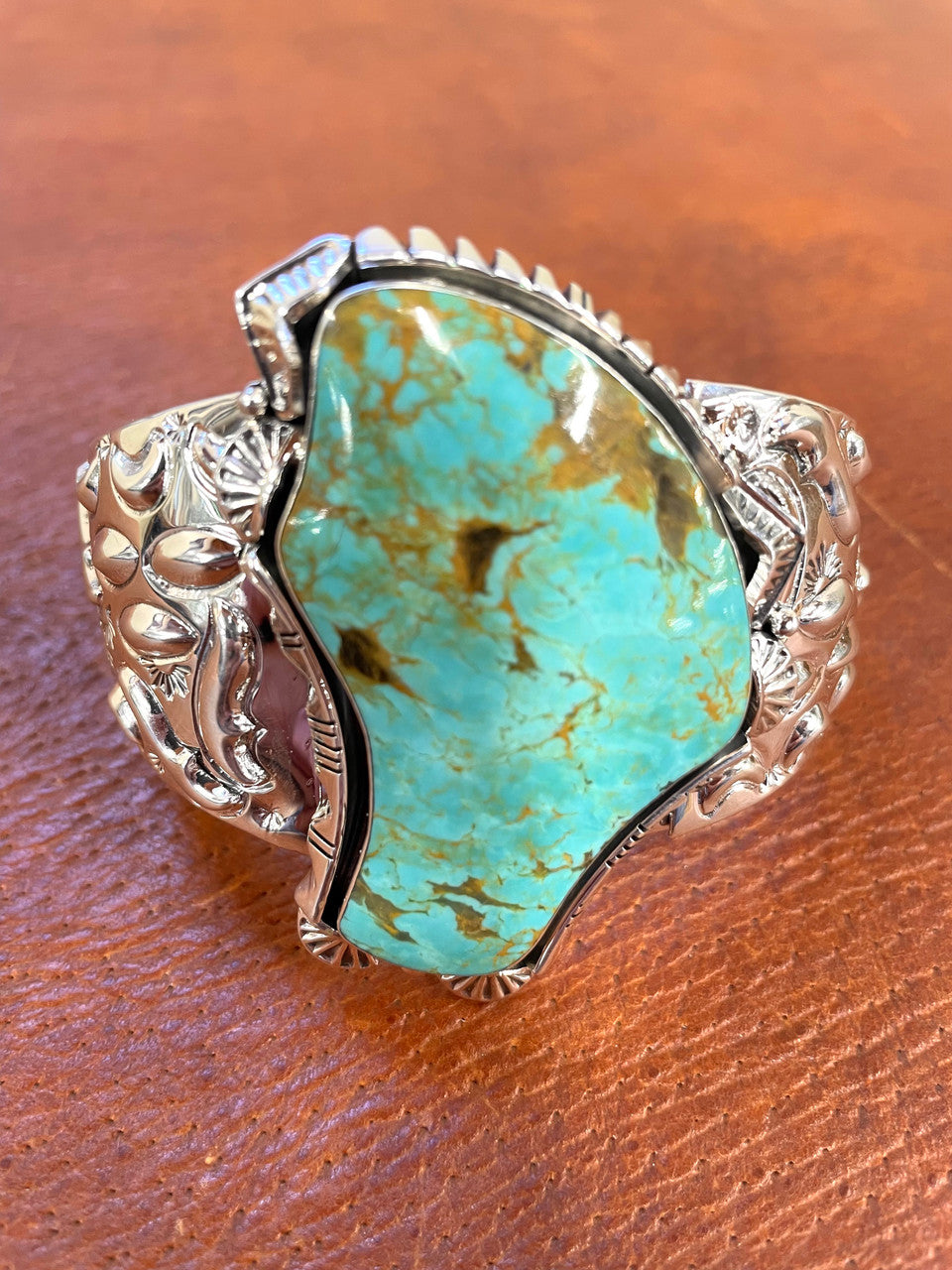Hope Springs Eternal Turquoise Cuff