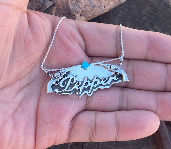 Reach for the Sky Name Pendants (Leave the "Name" you are wanting in the comments)