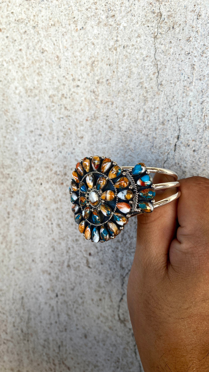 Navajo Multi-Color Cluster Cuff