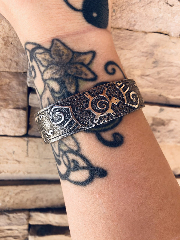 Hieroglyphic Sterling Unisex Cuff!!