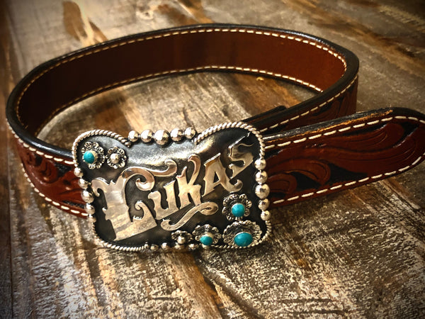 Limited Edition Navajo "Name Carved" Buckles Artist Michael Yazzie