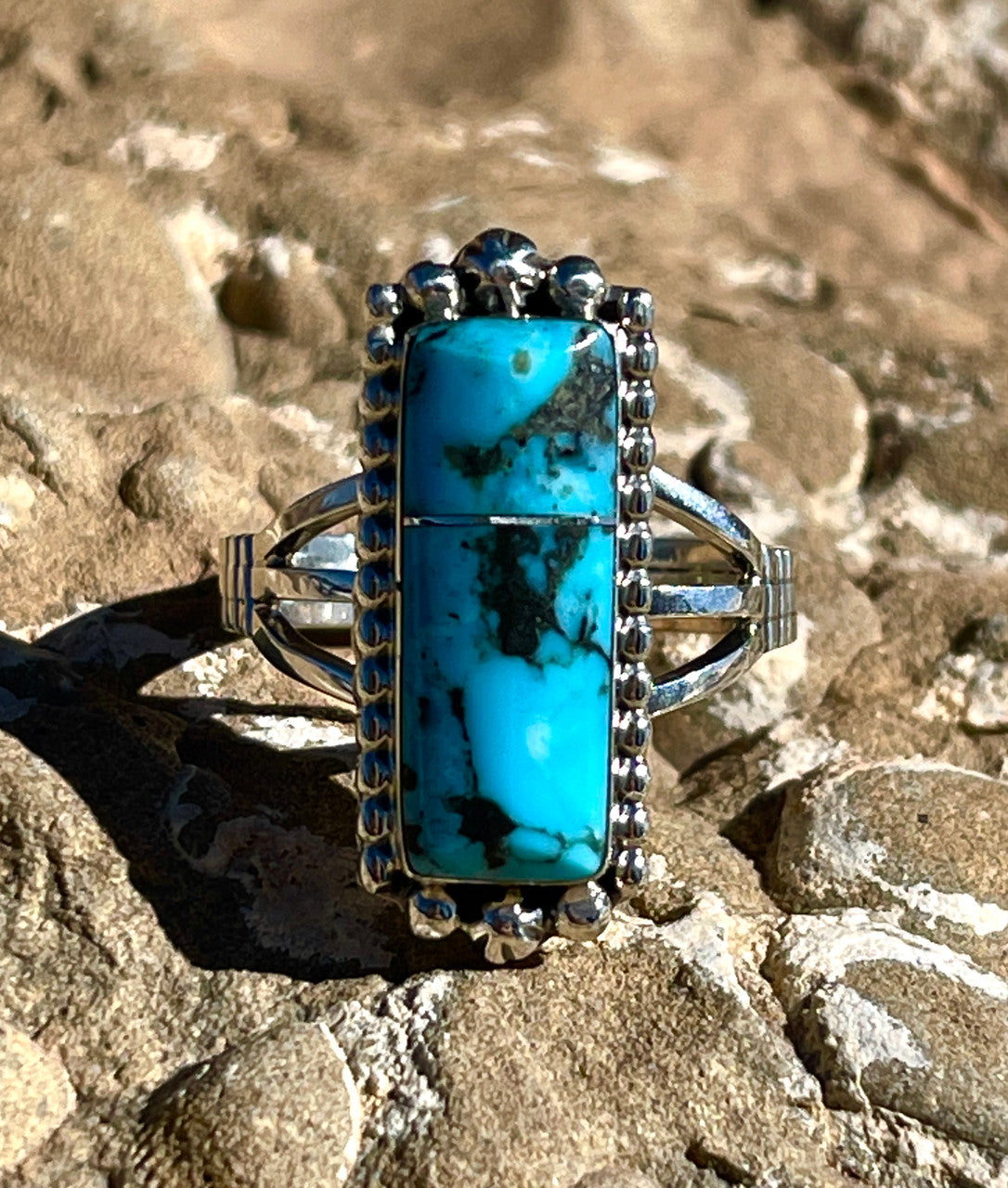 Inlay Stacker Rectangle Ring