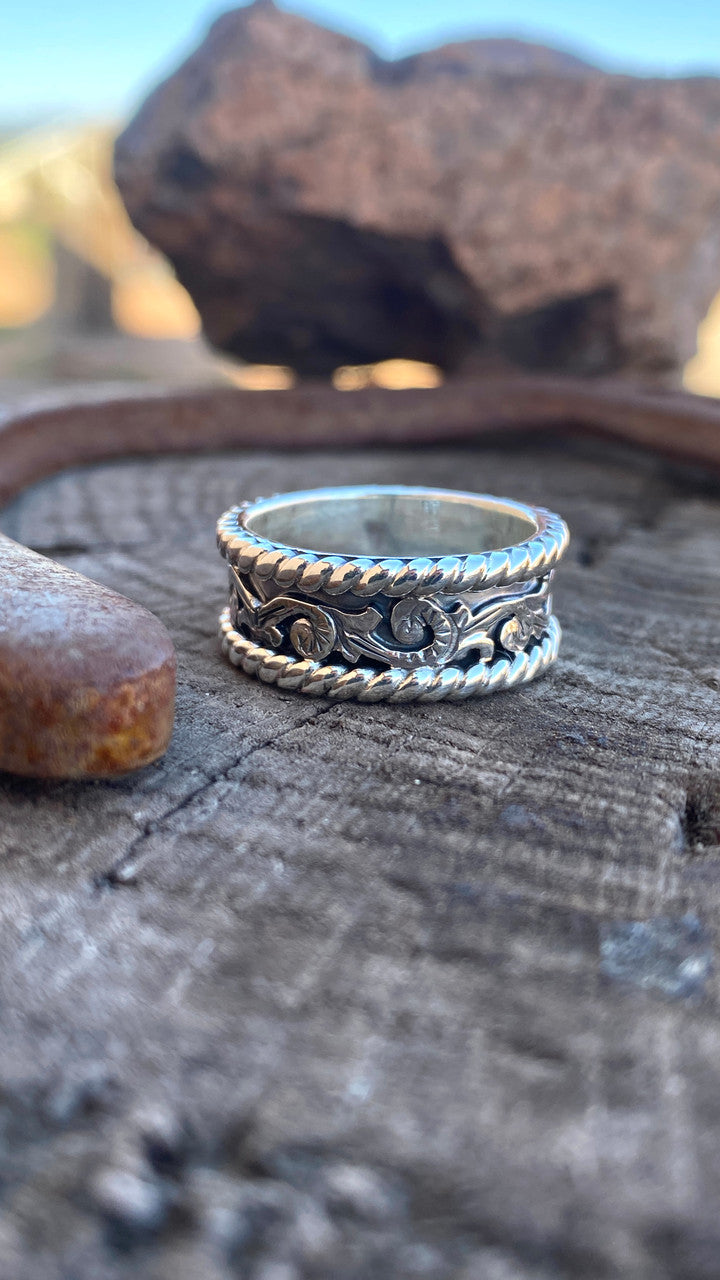 Micheal Yazzie Engagement Rings (This is the Men's Ring)