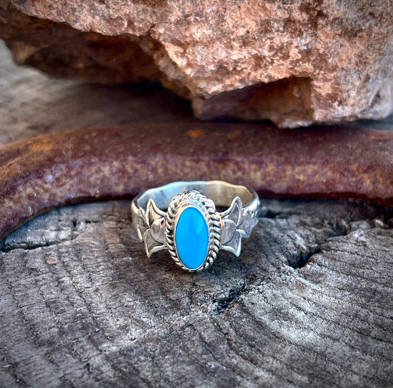 Turquoise Stamped Rings