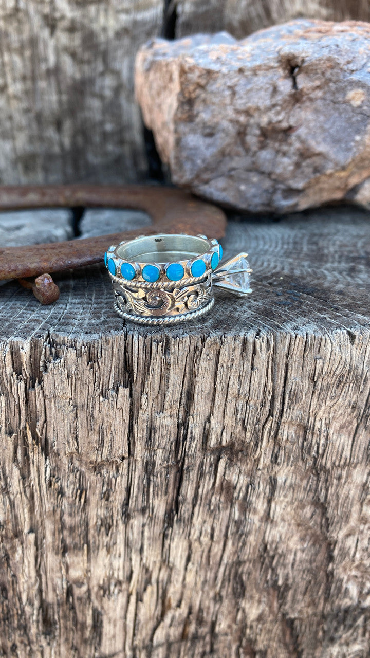Micheal Yazzie Engagement Rings (This is the Women's Ring)