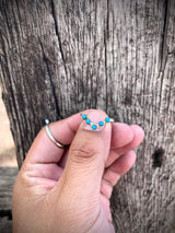 5 Stone Turquoise Crown Ring