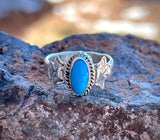 Turquoise Stamped Rings