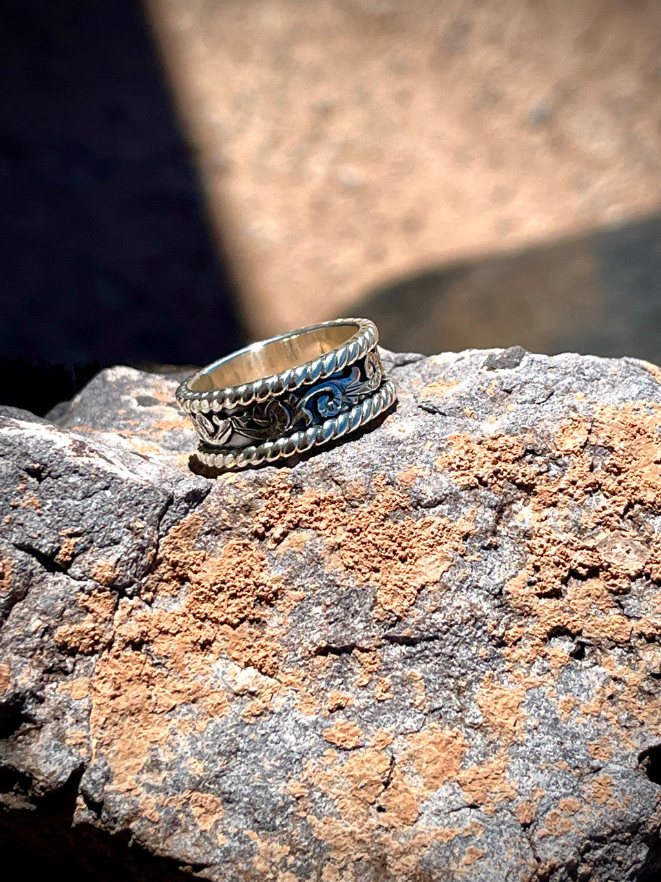 Micheal Yazzie Engagement Rings (This is the Men's Ring)