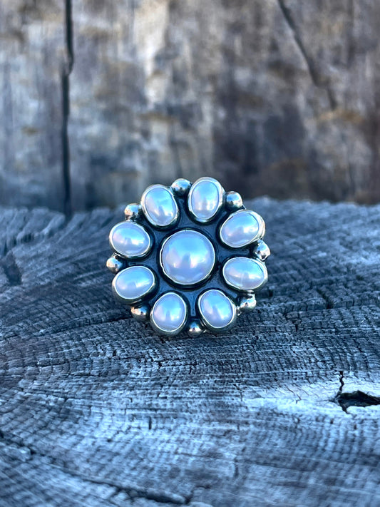 Perry Marten Pearl Cluster Ring