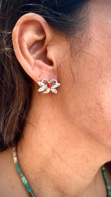 Chaco Canyon Coral Buttery Fly Studs