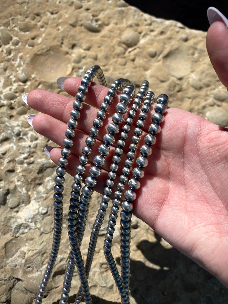 Navajo Pearl 36" Round Bead Necklace