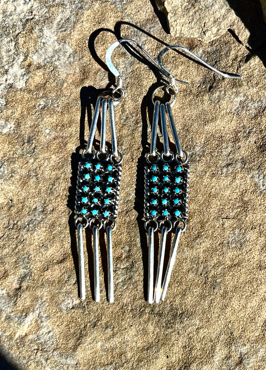 Rare Zuni Dangle Earring