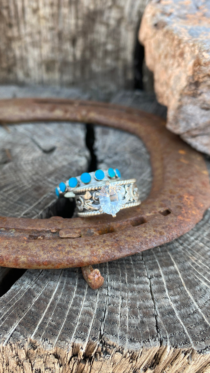 Micheal Yazzie Engagement Rings (This is the Women's Ring)
