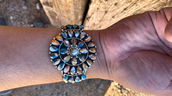 Navajo Multi-Color Cluster Cuff