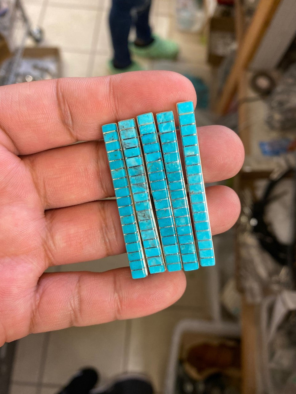 Double Shank Zuni Bar Ring