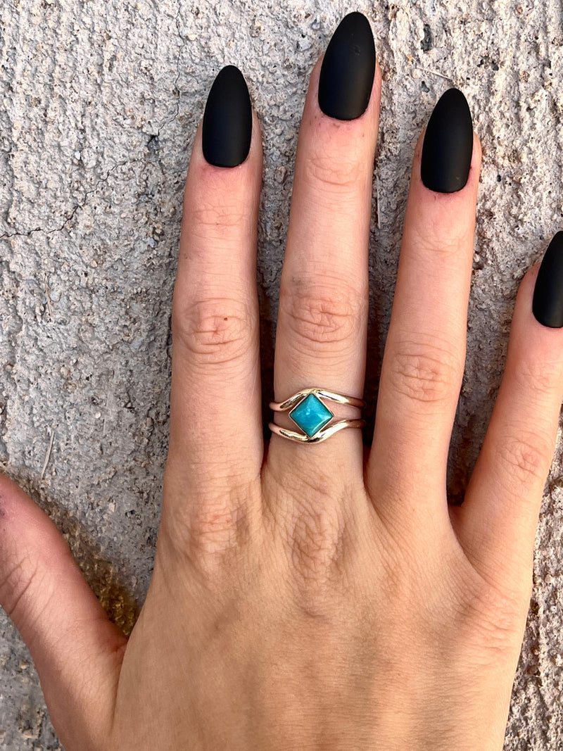 Wave Me in the Ocean Turquoise Ring
