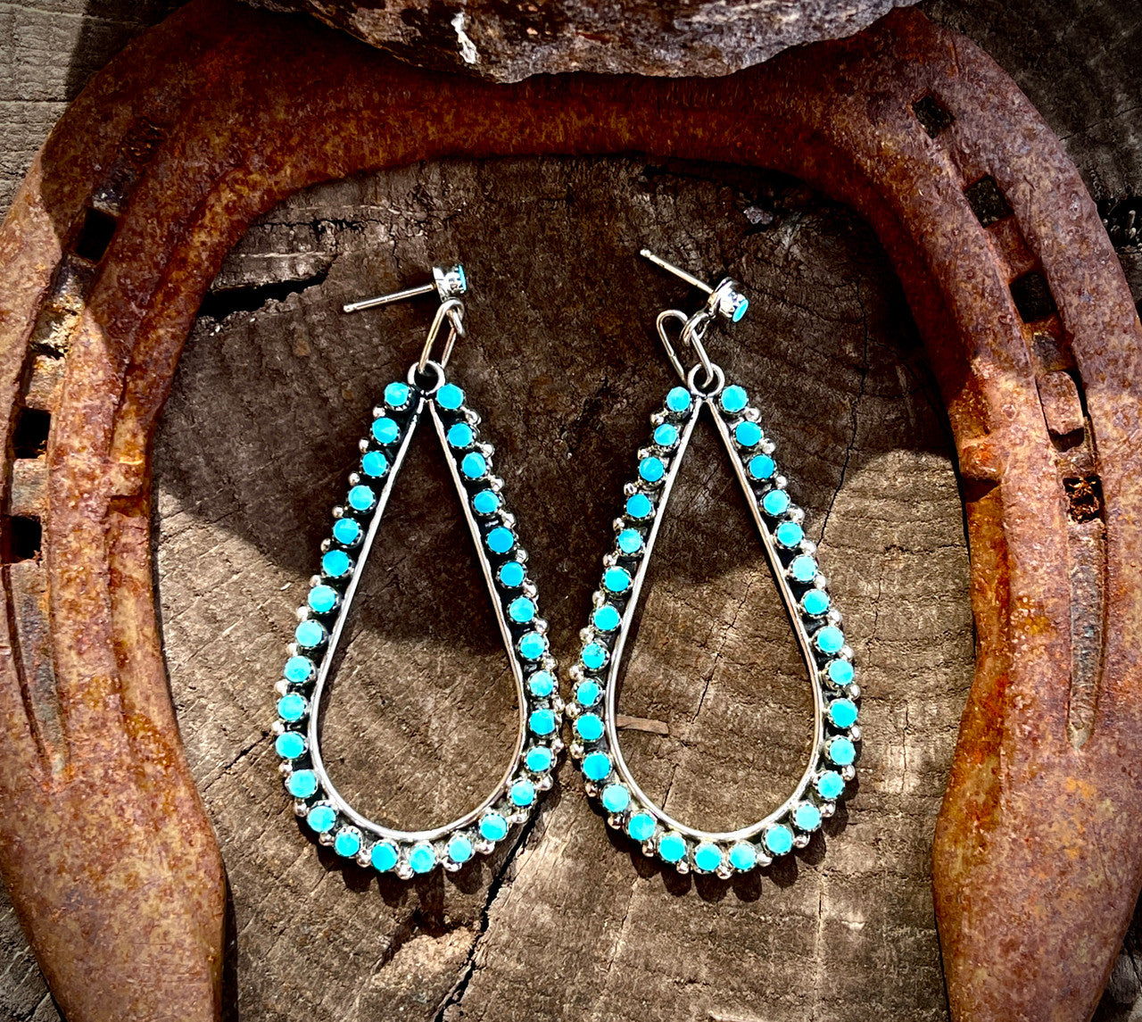 Rare Zuni Pear hoop