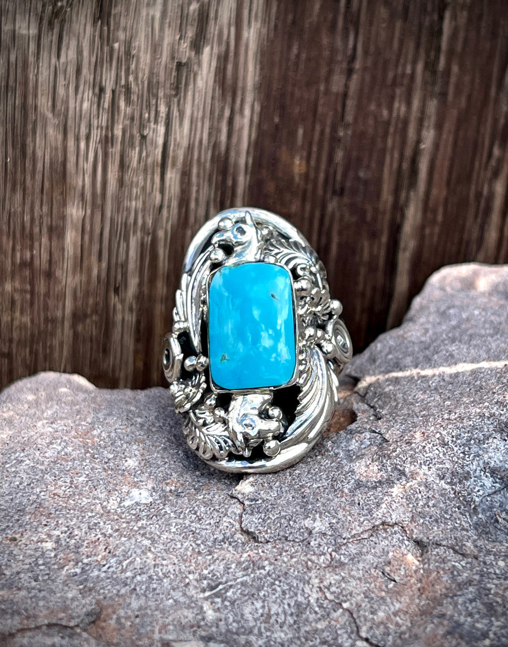 Double Down Horse Head Ring Size 9