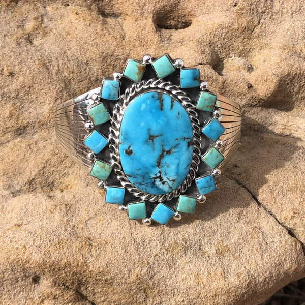 Turquoise Matrix Cuff