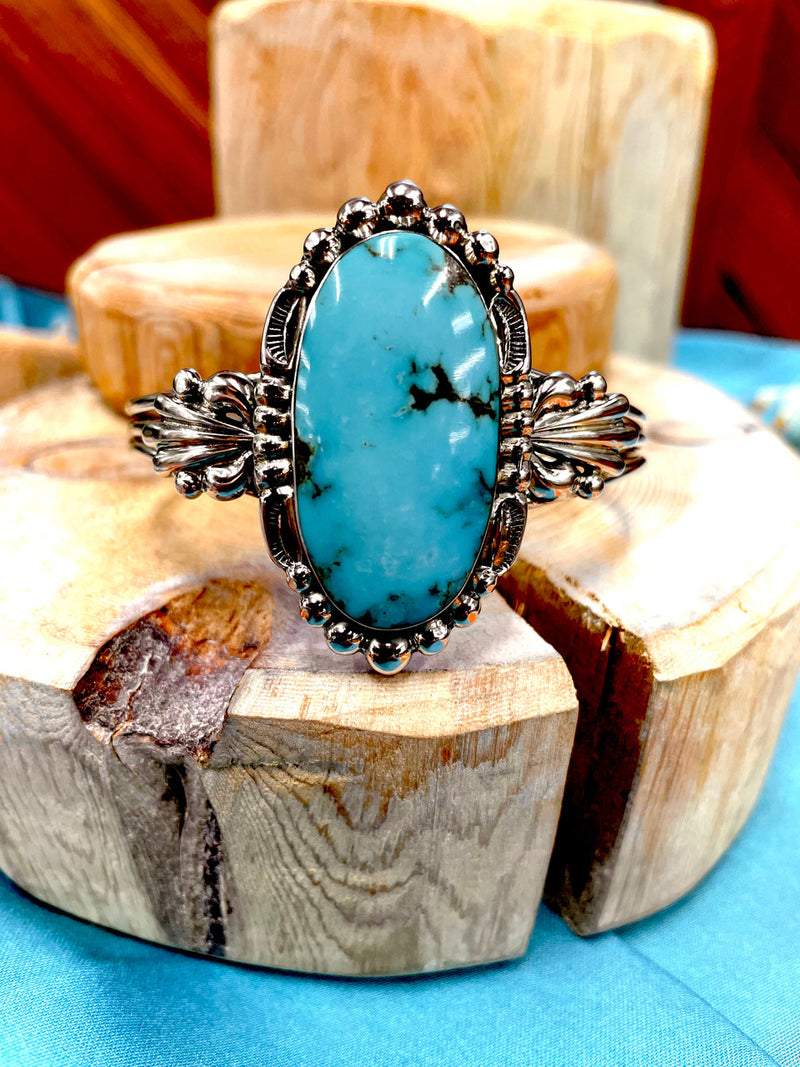 Oval Turquoise Cuff
