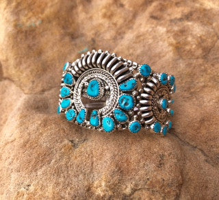 Chaco Canyon Turquoise & Sterling Cuff