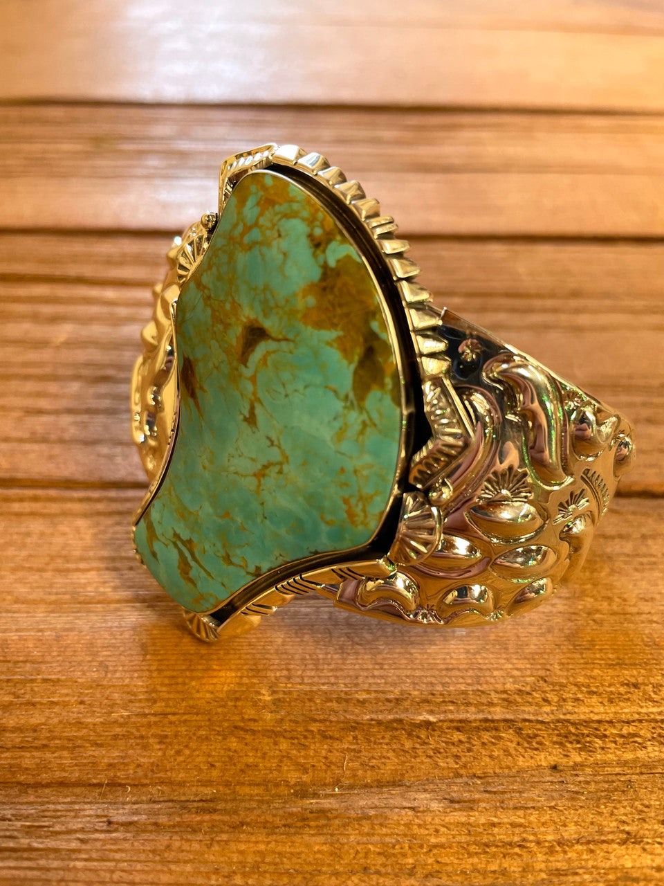 Hope Springs Eternal Turquoise Cuff